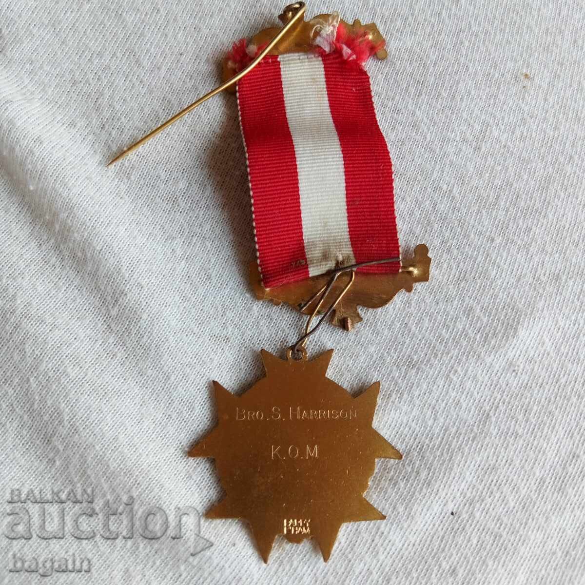 Licitație Medalie masonică placată cu aur