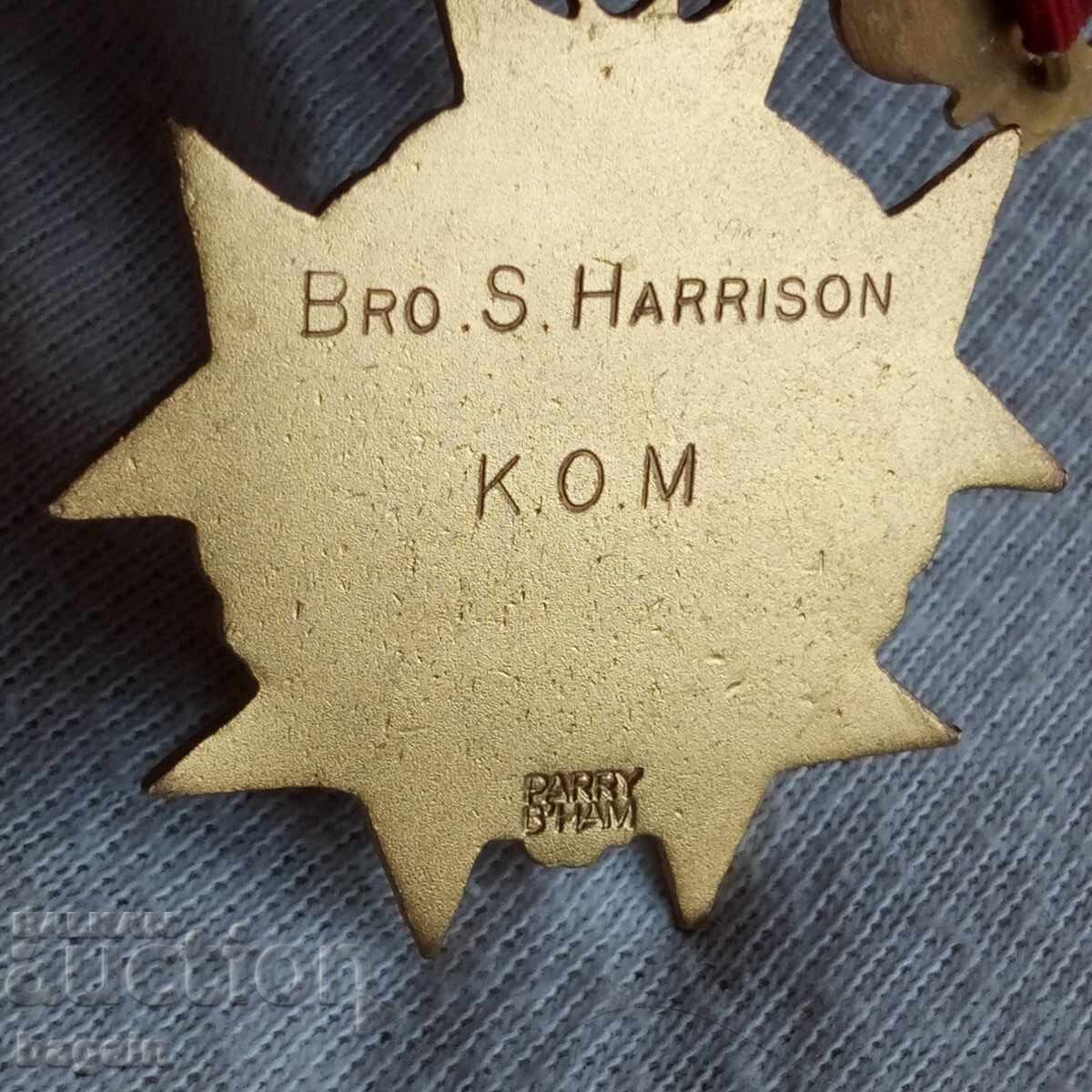 Παράδοση Επιχρυσωμένο μασονικό μετάλλιο Παράδοση Επιχρυσωμένο μασονικό μετάλλιο