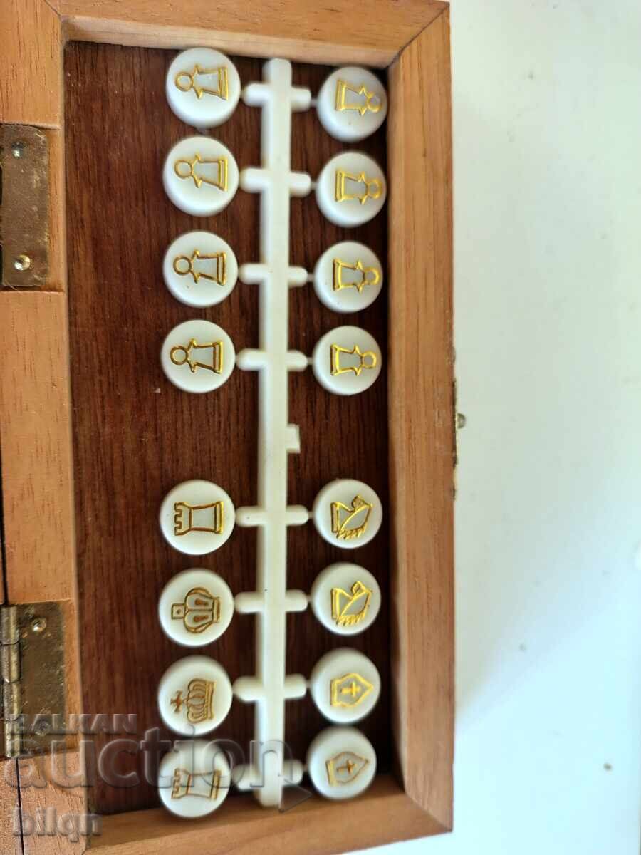 Παράδοση Συλλεκτικό Παλιό Μικρό Σκάκι Παράδοση Συλλεκτικό Παλιό Μικρό Σκάκι