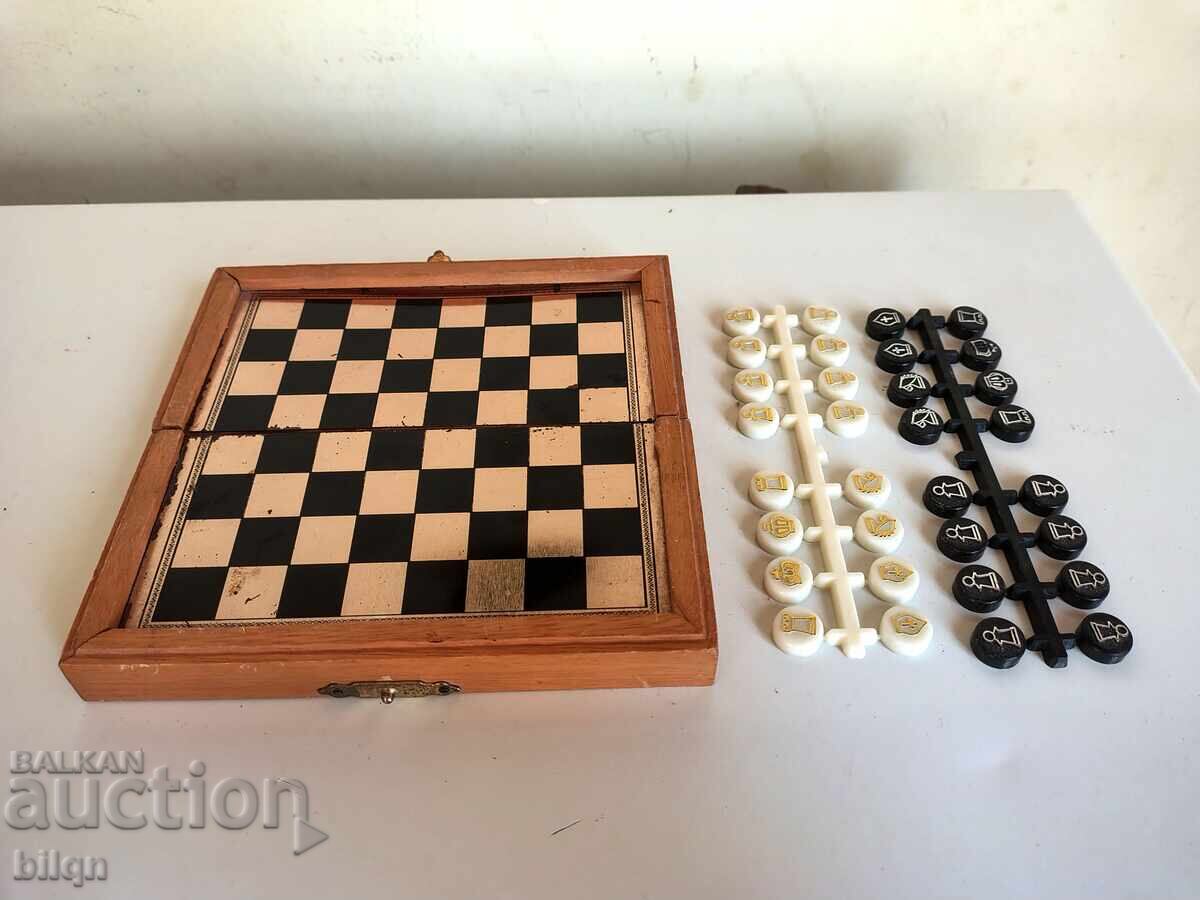 Συλλεκτικό Παλιό Μικρό Σκάκι Συλλεκτικό Παλιό Μικρό Σκάκι