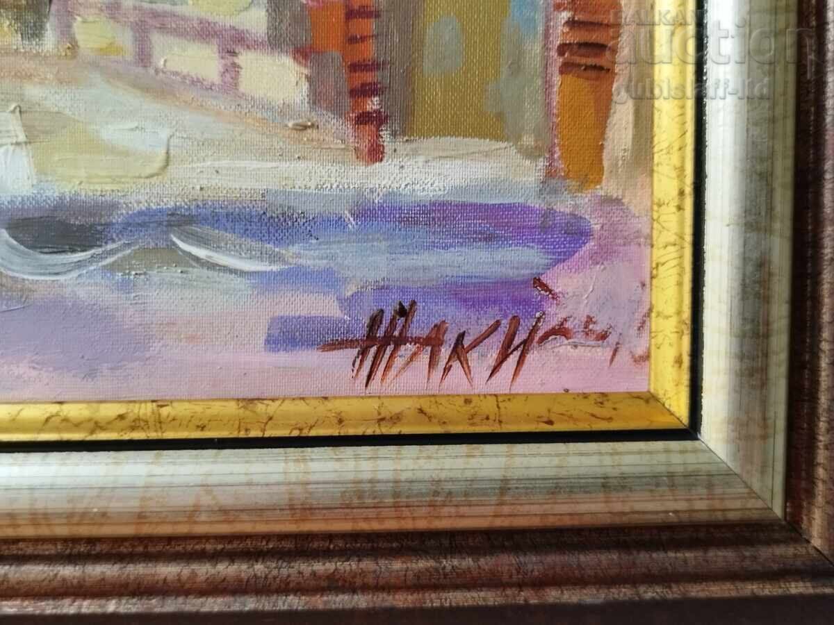 Δημοπρασία Πίνακας "Παλιά Νεσεμπάρ", ζωγρ. Ζακλίνα Γιαμελίεβα, 2010