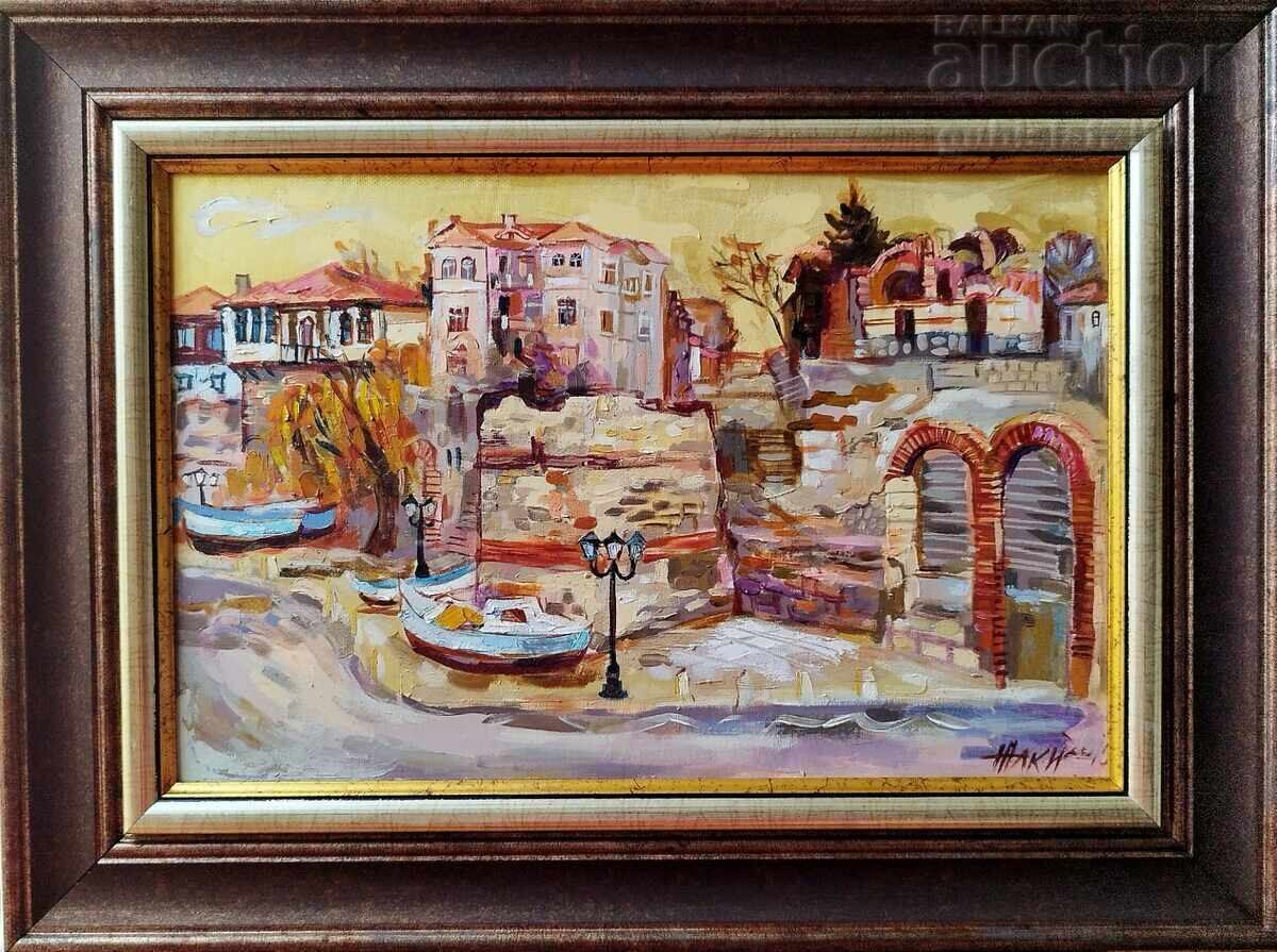 Πίνακας "Παλιά Νεσεμπάρ", ζωγρ. Ζακλίνα Γιαμελίεβα, 2010