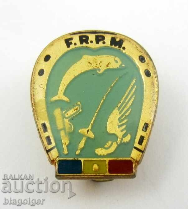 Ρουμανία-Ομοσπονδία Κυνηγιού και Ψαρέματος-Παλαιό σήμα