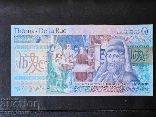 United Kingdom Test Note Thomas De La Rue 1980-2000