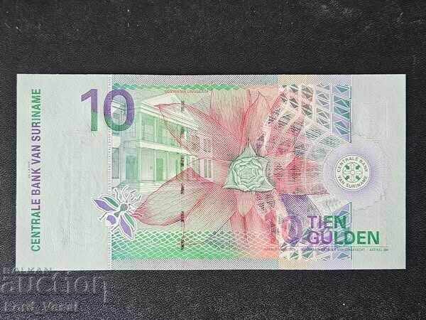 Suriname 10 Guilders 2000 UNC with price € 3.35 | 6.55 BGN Suriname 10 Guilders 2000 UNC with price € 3.35 | 6.55 BGN