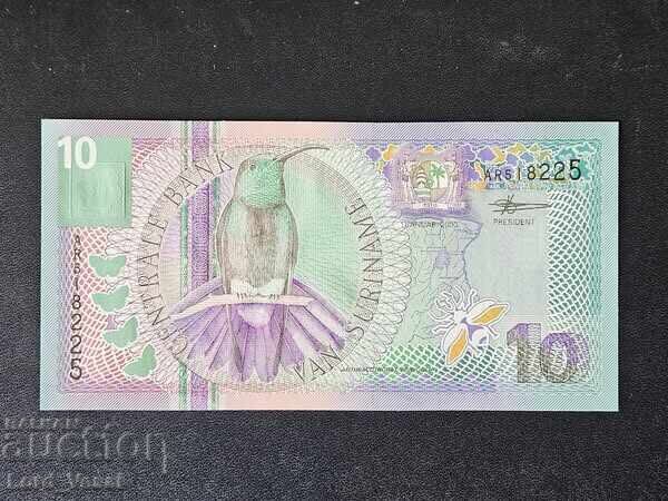 Suriname 10 Guilders 2000 UNC Suriname 10 Guilders 2000 UNC