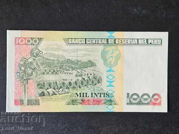 Peru 1,000 Intis 1988 aUNC with price 6.00 BGN | € 3.07