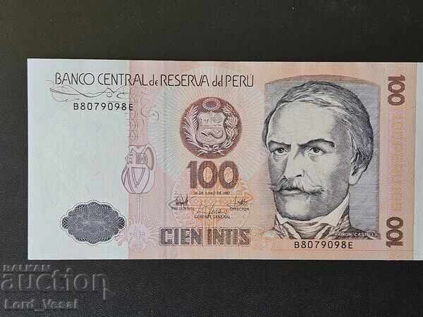 Peru 100 Intis 1987 UNC