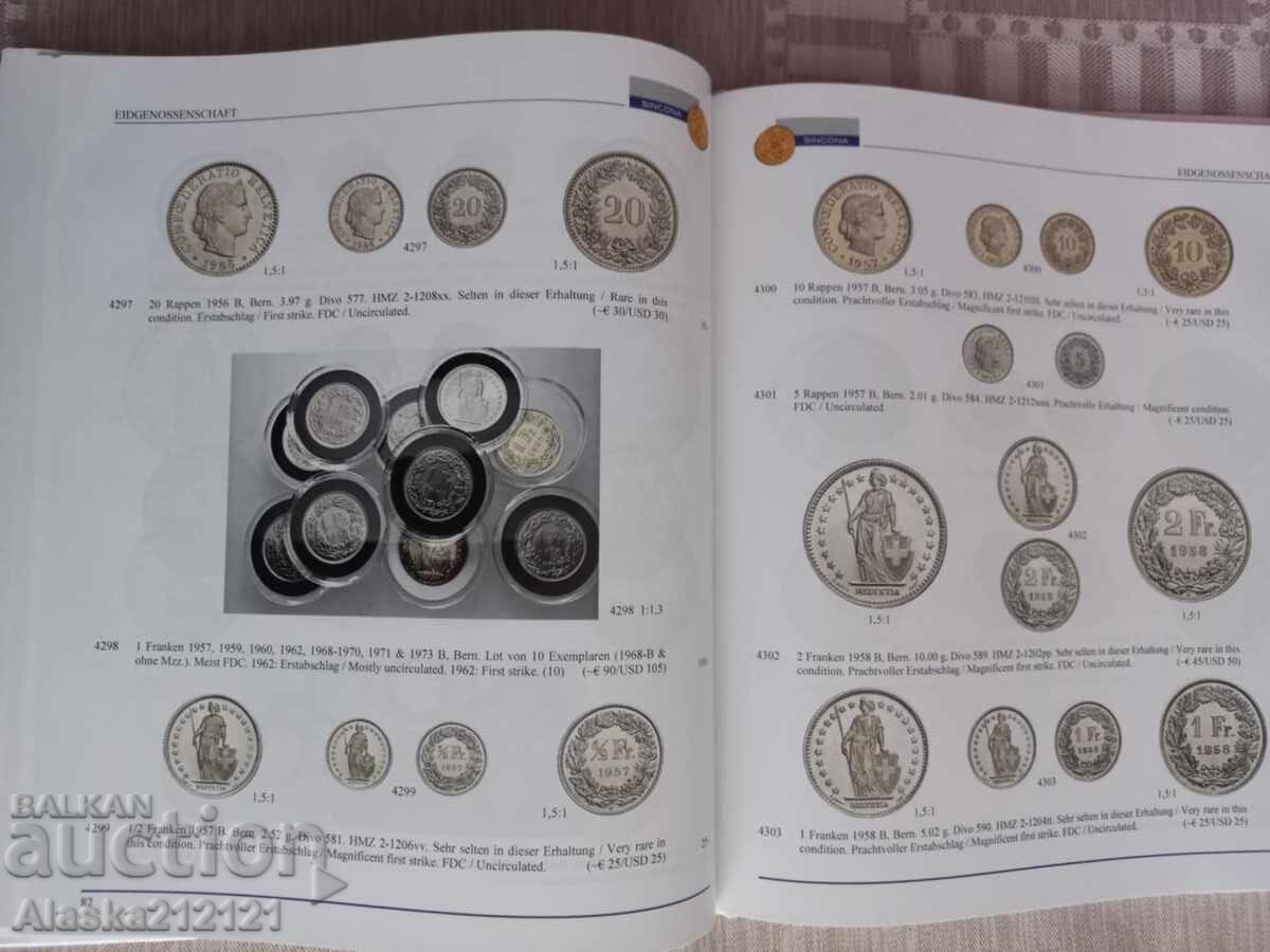 Νομισματική - Κατάλογος για Ελβετικά ομοσπονδιακά νομίσματα - 6