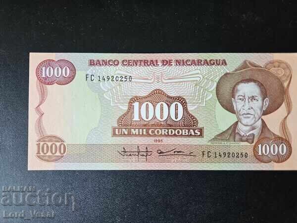 Nicaragua 1.000 Córdoba 1985 UNC Nicaragua 1.000 Córdoba 1985 UNC