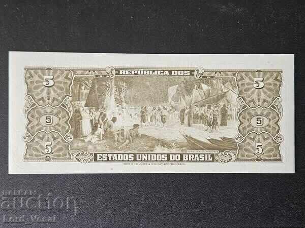 Brazil 5 Cruzeiros (National Treasury; "Legal Value") with price 5.00 BGN | € 2.56