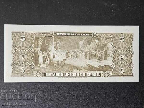 Brazilia 5 Cruzeiros (Thesouro Nacional; "Valor Legal" cu preț € 2.50 | 4.89 BGN