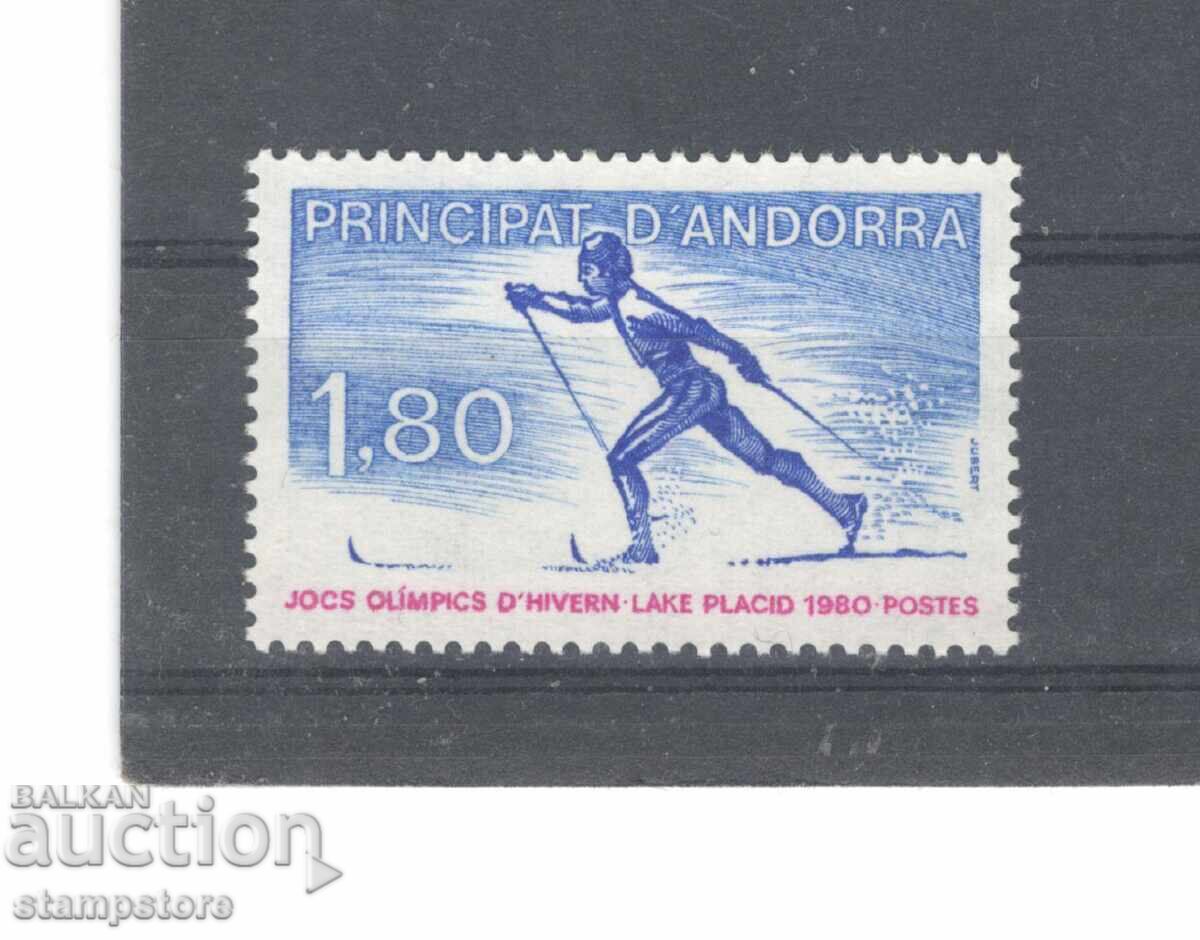 French Andorra - 1980 Lake Placid Olympic Games French Andorra - 1980 Lake Placid Olympic Games
