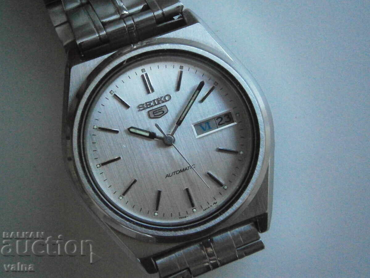SEIKO 5, cal. 7009-876, vtg αυτόματο, κάσα – 38,0mm, Japan με τιμή 155.00 BGN | € 79.25