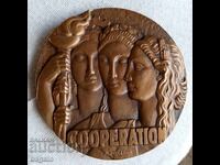 Μεγάλο χάλκινο πλακέ