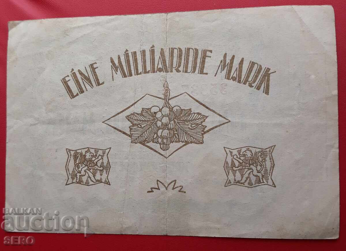 Banknote - Germany - Rhineland-Palatinate - Speyer - 1,000,000,000 m. 1923 with price 5.00 BGN | € 2.56