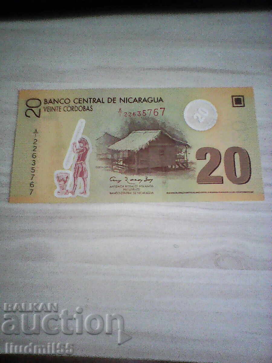 NICARAGUA 20 CÓRDOBAS 2007 NEW UNC POLYMER NICARAGUA 20 CÓRDOBAS 2007 NEW UNC POLYMER