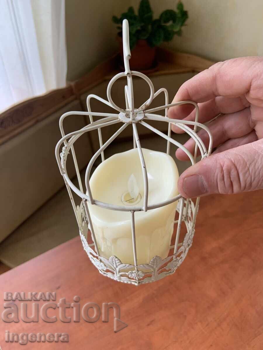 Auction  METAL CANDLEHOLDER DECORATION ELECTRIC CANDLE