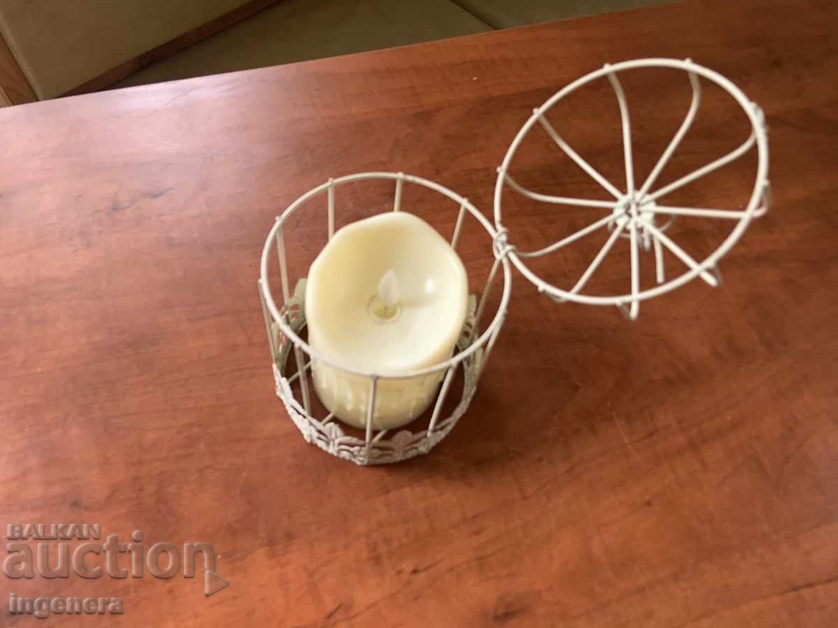 METAL CANDLEHOLDER DECORATION ELECTRIC CANDLE - 5