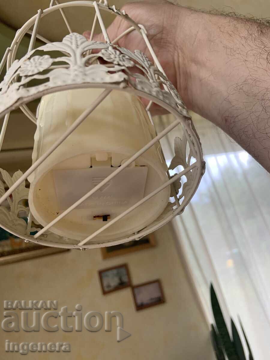 METAL CANDLEHOLDER DECORATION ELECTRIC CANDLE - 7