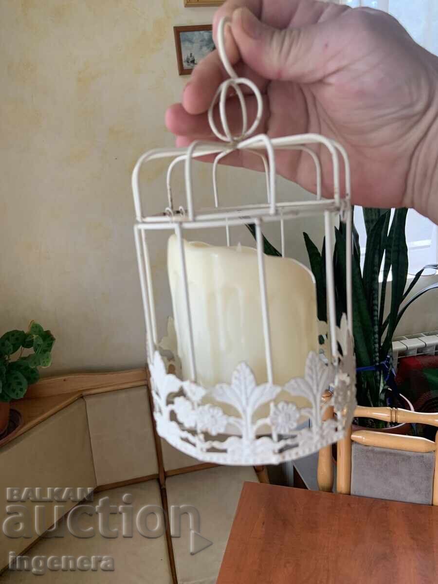 METAL CANDLEHOLDER DECORATION ELECTRIC CANDLE