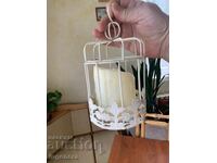 METAL CANDLEHOLDER DECORATION ELECTRIC CANDLE