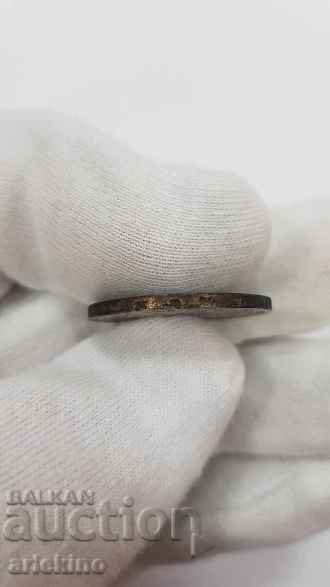 Prince's silver coin 2 leva 1882 with price 42.00 BGN | € 21.47