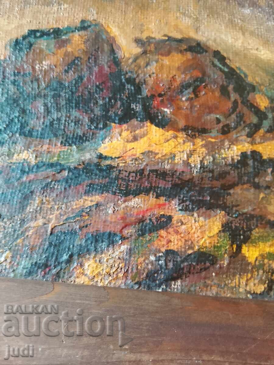 Pictură veche în ulei pe pânză - 6 Pictură veche în ulei pe pânză - 6