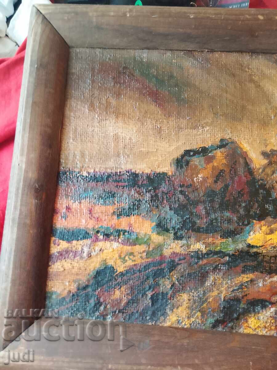 Pictură veche în ulei pe pânză - 7 Pictură veche în ulei pe pânză - 7