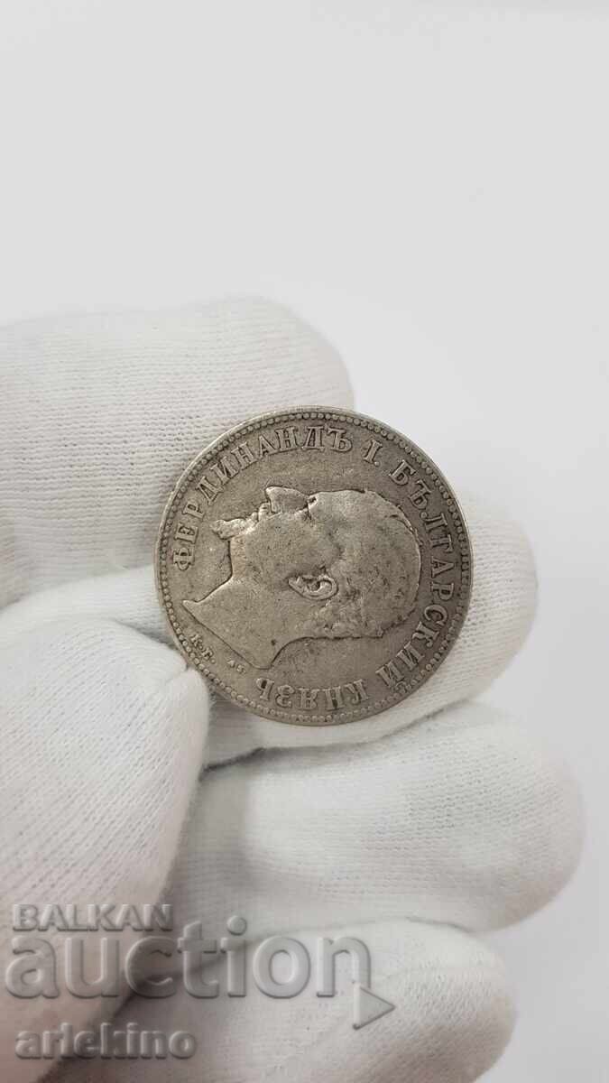 Royal Silver Coin 2 Leva 1894 - 5