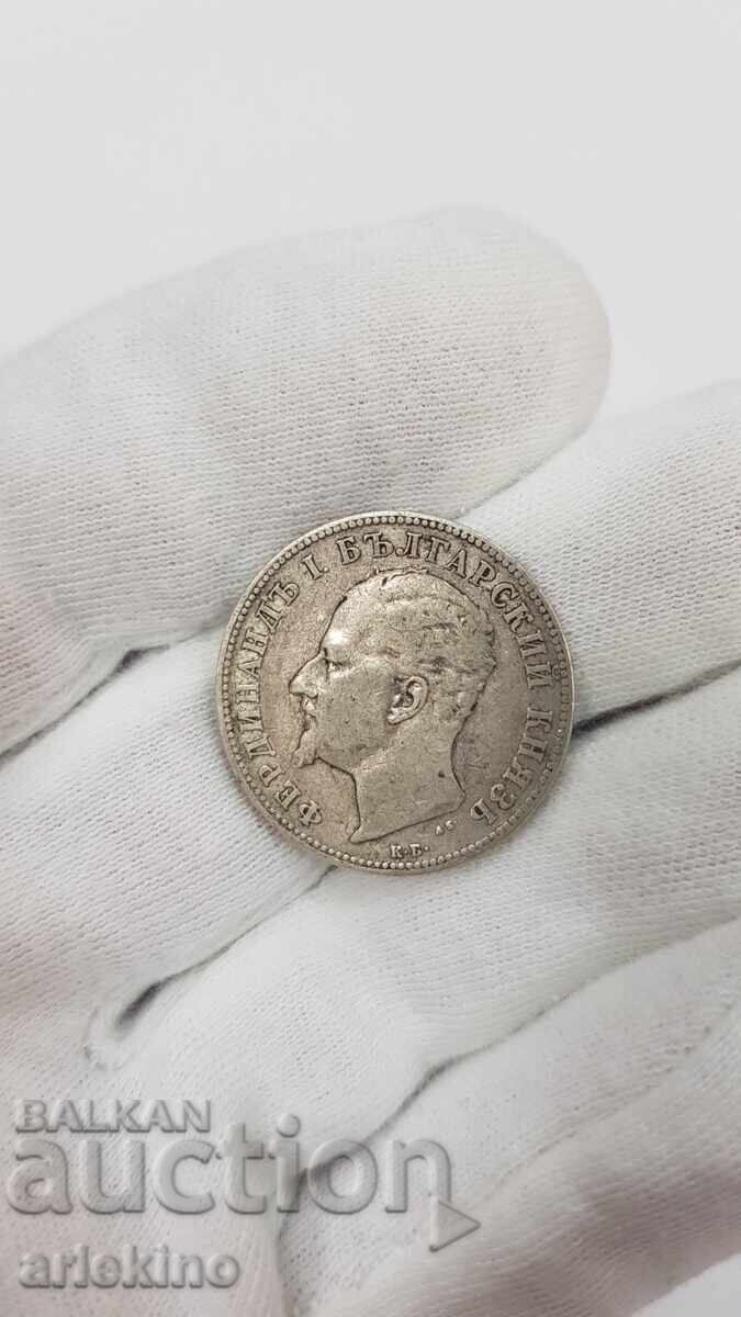 Royal Silver Coin 2 Leva 1894 - 6