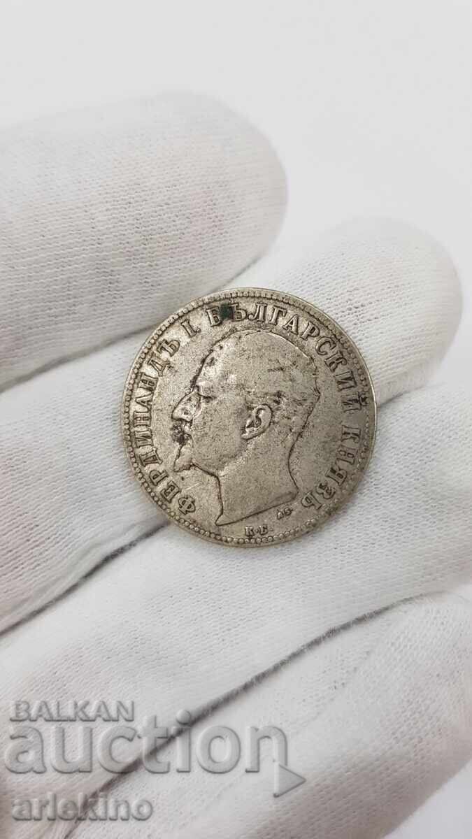 Auction  Royal Silver Coin 2 Leva 1894