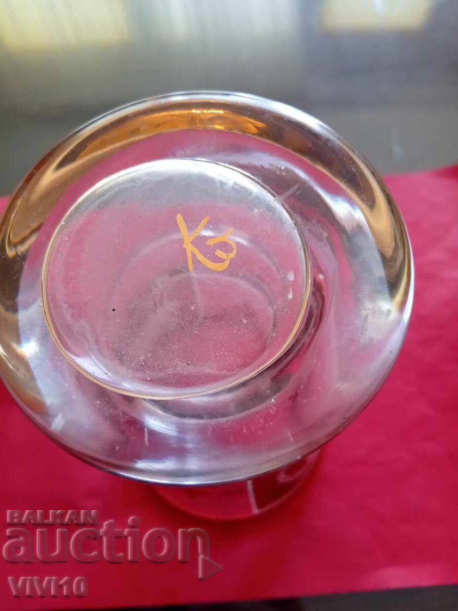 Delivery of Antique Bohemia Cup, Gold Plated, 20cm