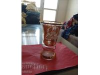 Ceașcă veche de Boemia, Aurire, 20cm