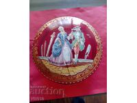 Старинна, стъклена кутия, емаил, Бохемия