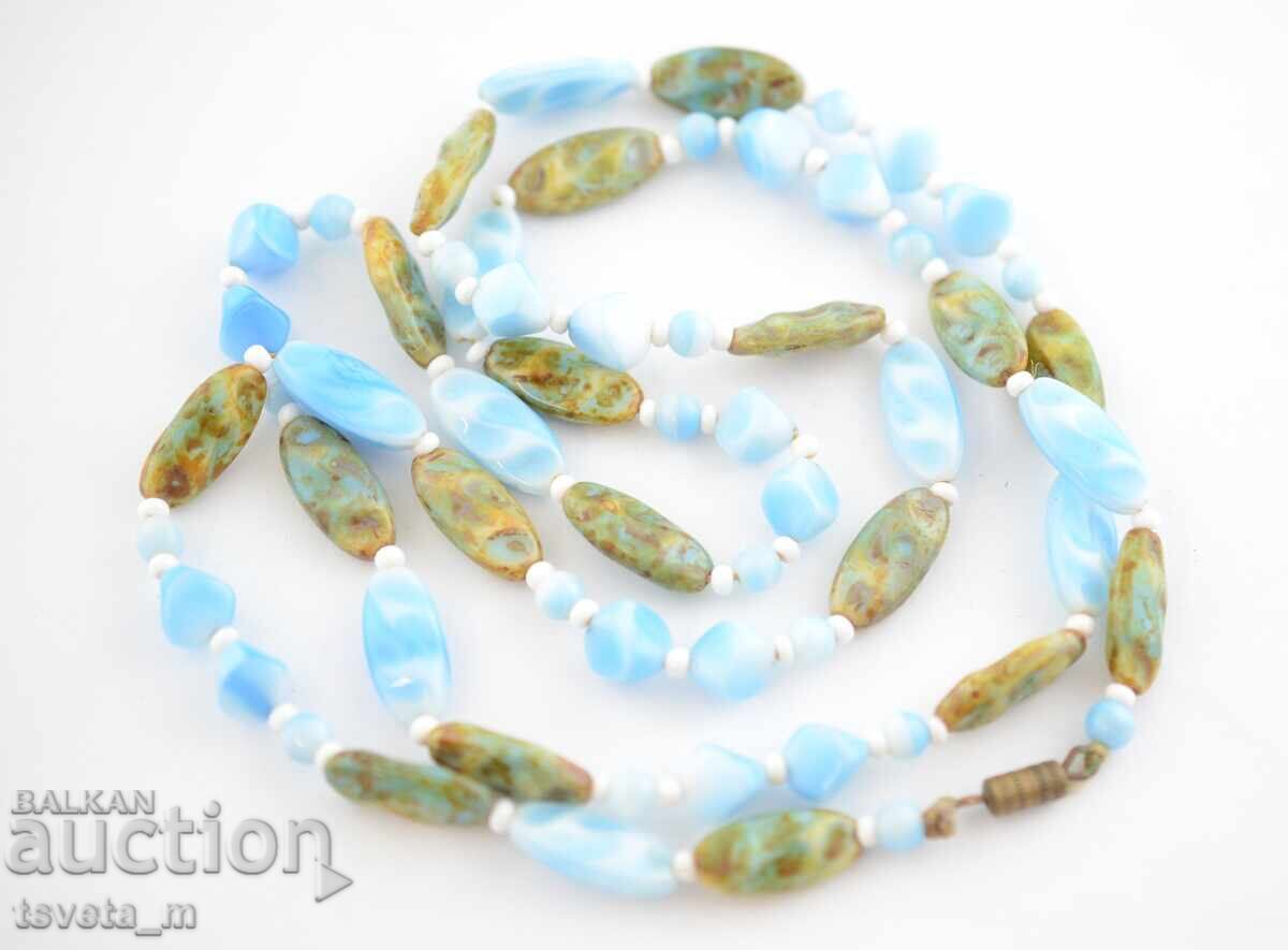 Glass bead necklace