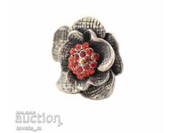 Inel de damă cu mărime reglabilă, trandafir