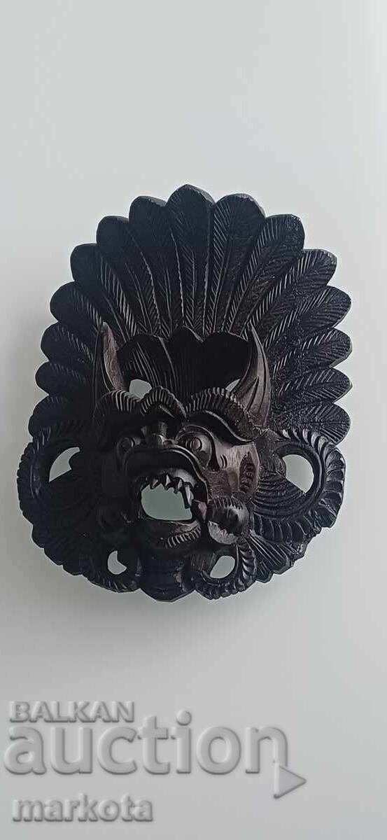 Masca veche sculptată manual - Barong