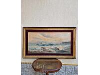 Μαρινισμός ελαιογραφία σε καμβά, υπογραφή καλλιτέχνη