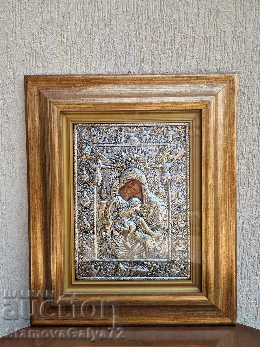 Large antique silver icon with certificate with price € 152.36 | 297.99 BGN Large antique silver icon with certificate with price € 152.36 | 297.99 BGN