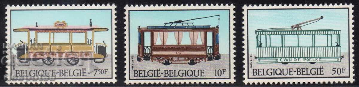 1983. Belgium. Historical trams 1983. Belgium. Historical trams