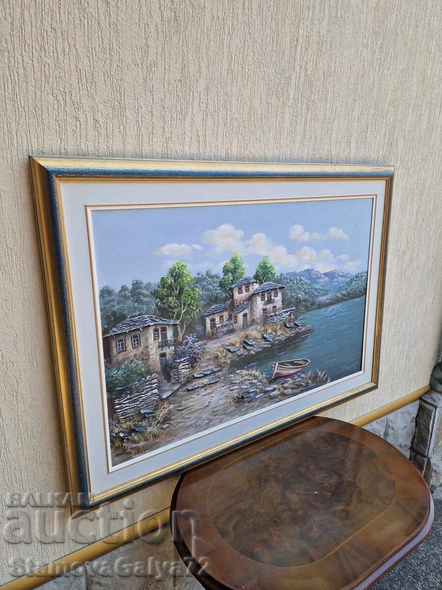 Delivery of Superior beautiful large painting oil on canvas