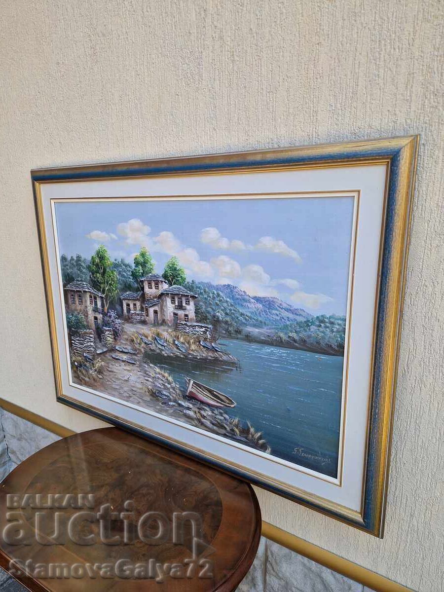 Tablou superb, frumos, mare, ulei pe pânză - 5