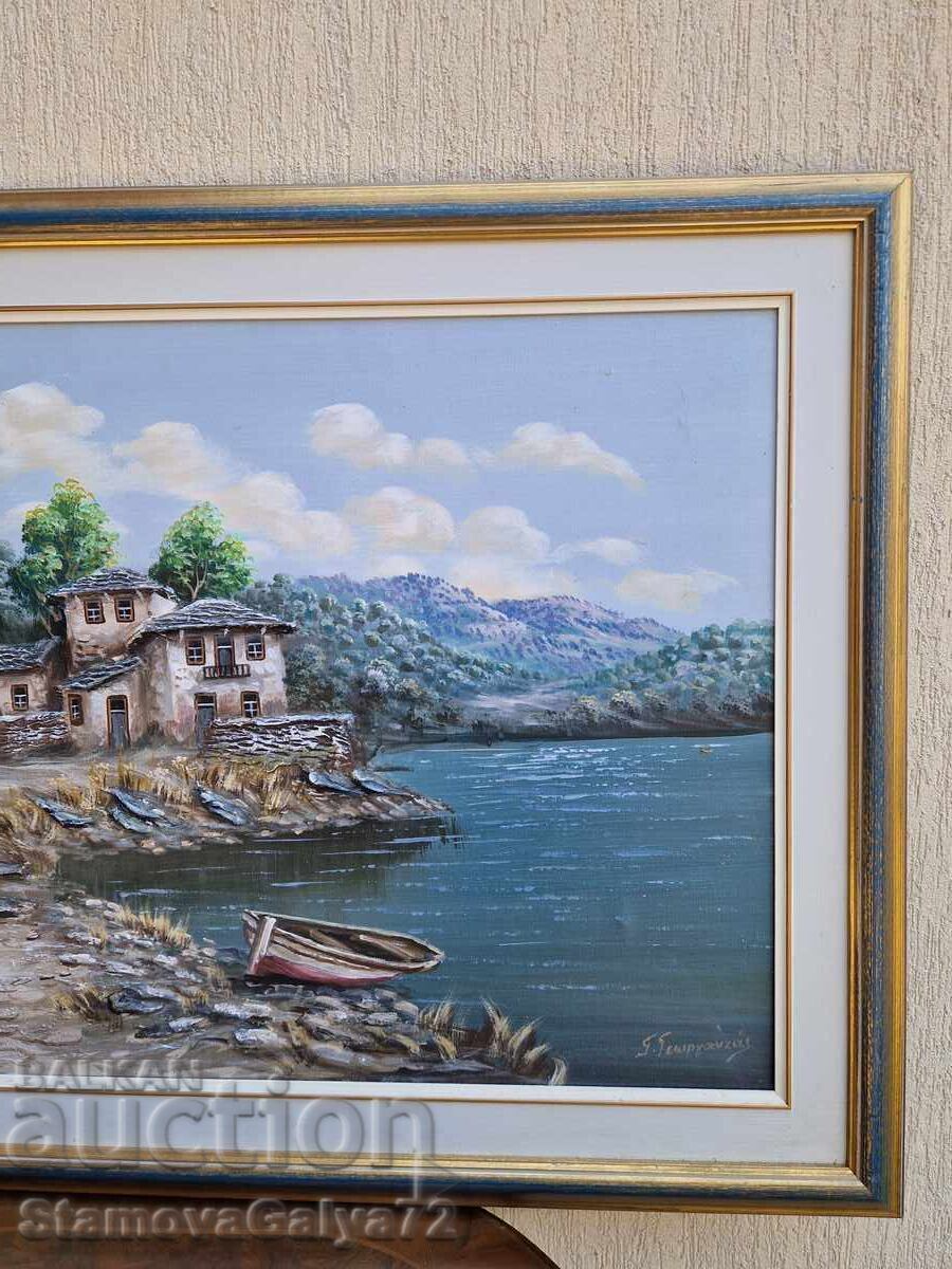 Tablou superb, frumos, mare, ulei pe pânză - 6