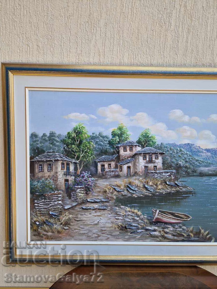 Tablou superb, frumos, mare, ulei pe pânză - 7