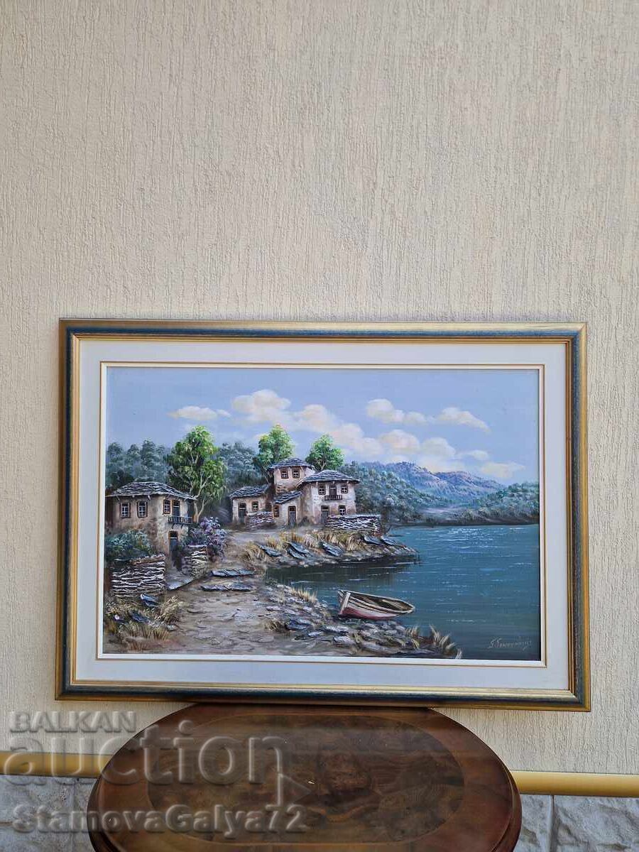 Tablou superb, frumos, mare, ulei pe pânză