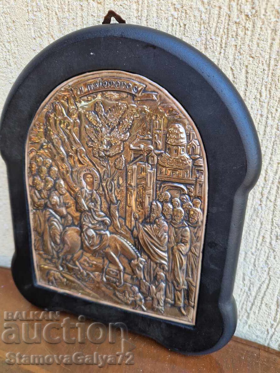 Frumoasă icoană de argint cu certificat și marcaj - 5