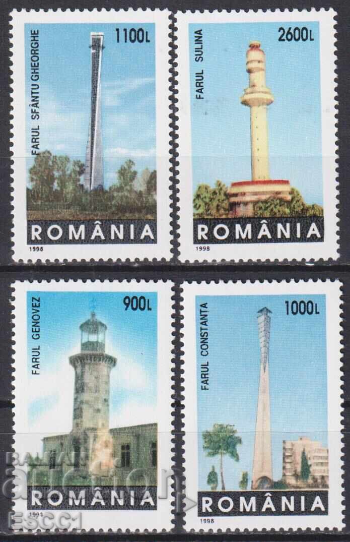 Καθαρές γραμματόσημες Φάρων Θάλασσας 1998 από Ρουμανία Καθαρές γραμματόσημες Φάρων Θάλασσας 1998 από Ρουμανία