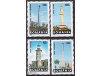 Καθαρές γραμματόσημες Φάρων Θάλασσας 1998 από Ρουμανία