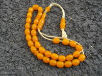 OLD ROSARY BAKELITE AMBER CATALINE
